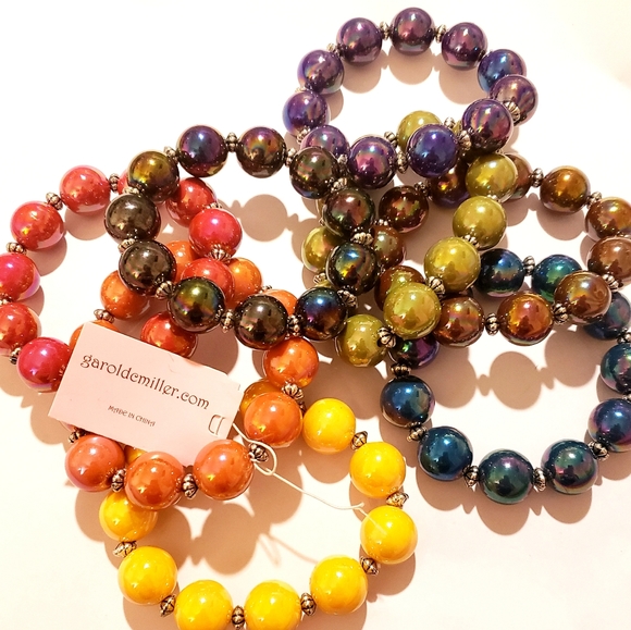 Garold C. Miller Pearl Stretch Bracelet Set - Picture 3 of 5